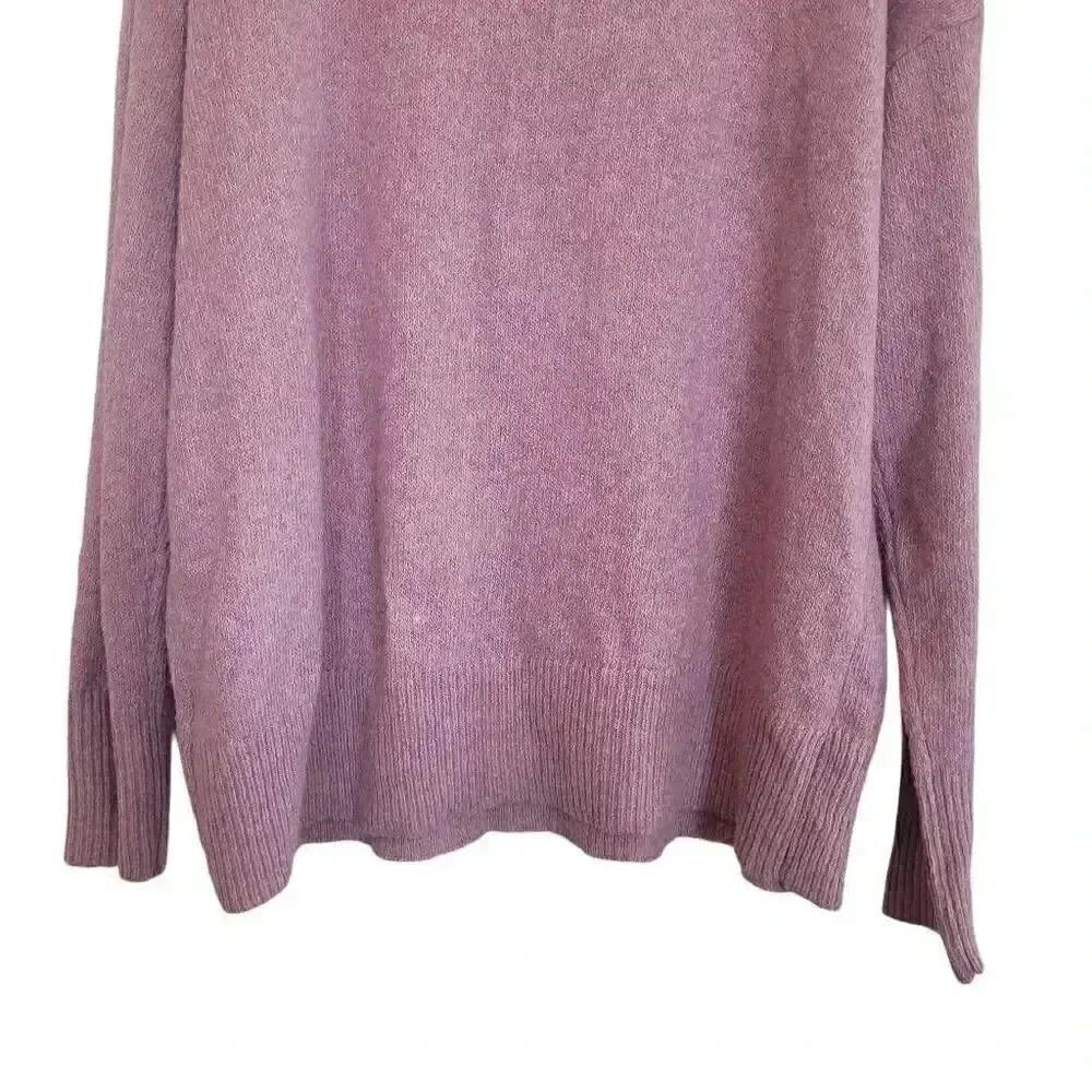 Ellen Tracy Women's Mulberry Heather Poly/Nylon/Spandex Crewneck Sweater NEW - Picture 11 of 12